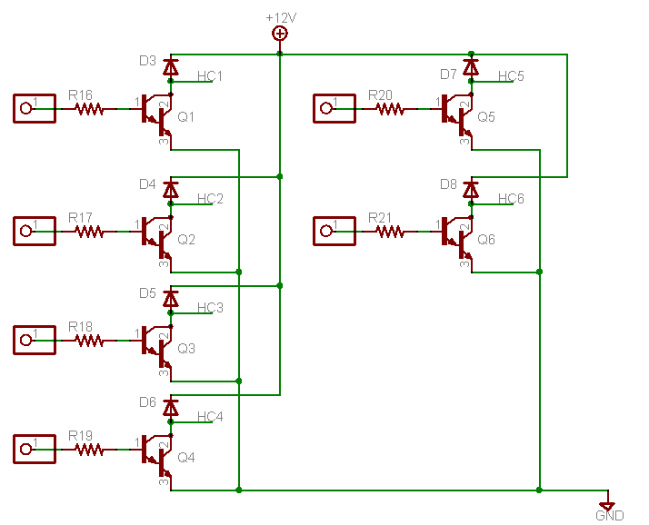 High Current Outputs Schematic
