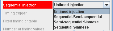 Sequential injection mode